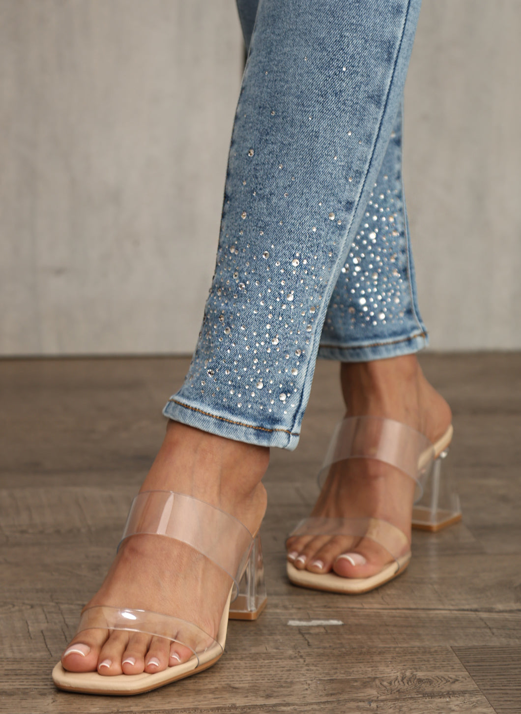 JEAN DAMA – SKINNY BRILLOS – TIRO ALTO – MODA COLOMBIANA – REF: 767