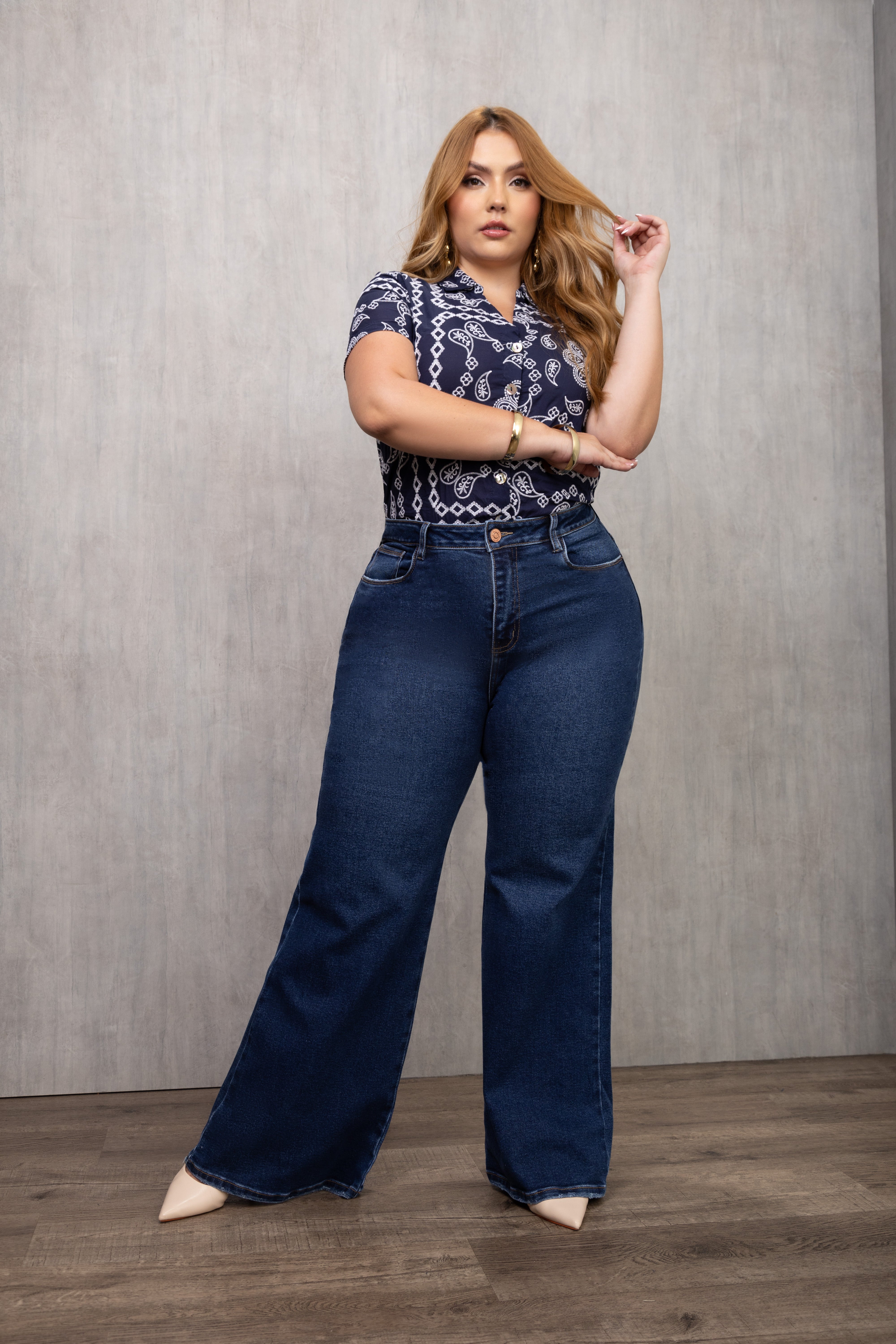 JEAN PALAZZO DAMA – TIRO MEDIO – MODA COLOMBIANA – REF: 9843 PL