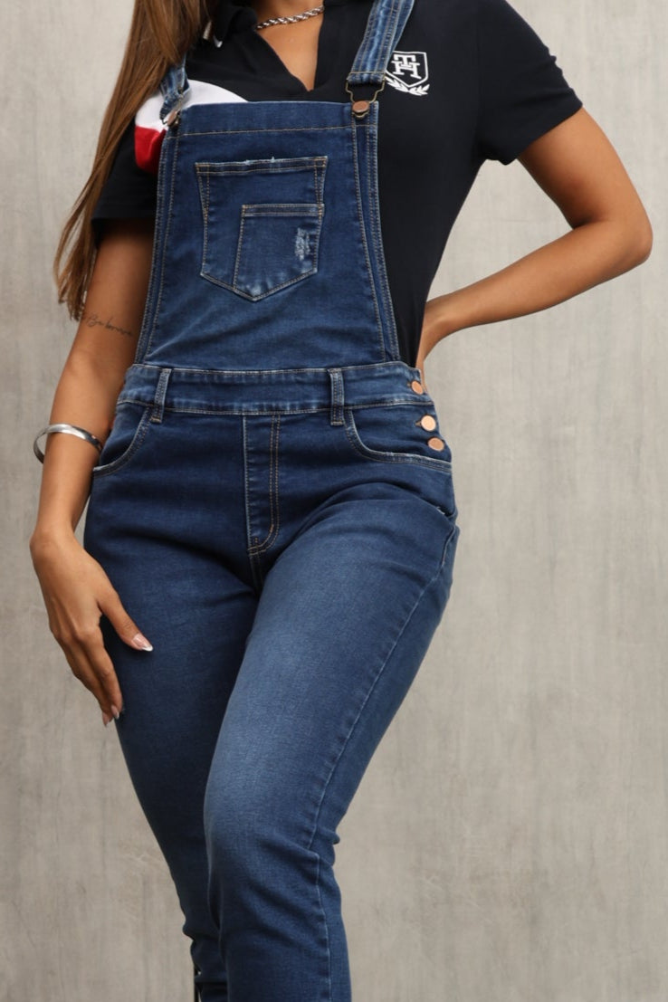 OVEROL DAMA – SKINNY DARK – MODA COLOMBIANA – REF: 752