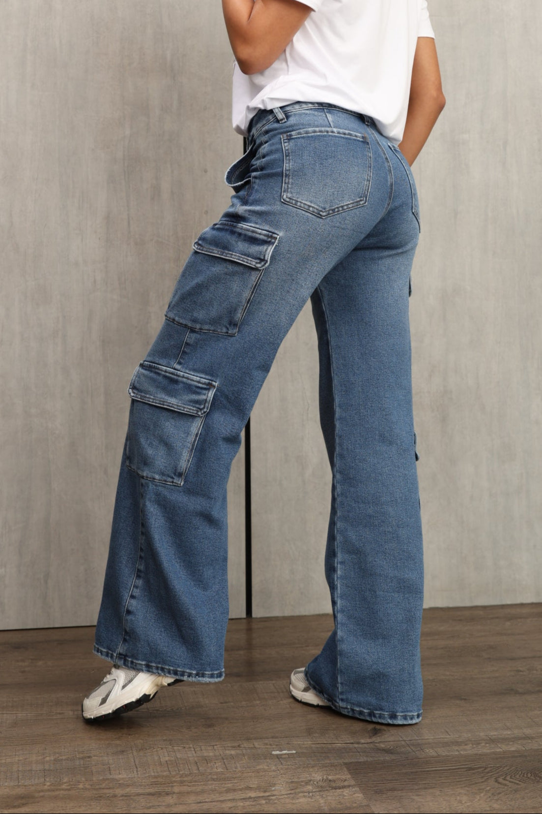 JEAN DAMA – PALAZZO SUPER CARGO – TIRO ALTO – MODA COLOMBIANA – REF: 765