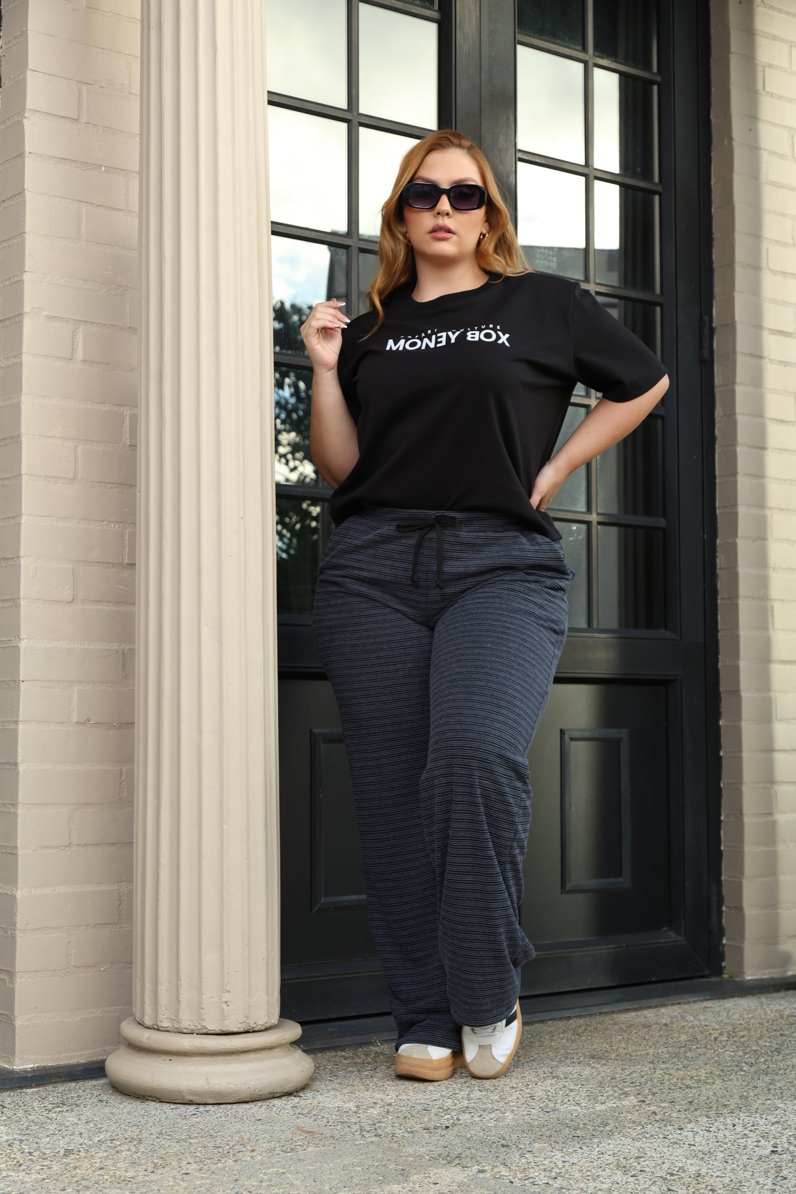 CONJUNTO DEPORTIVO DAMA COLOR NEGRO – PALAZZO – MODA COLOMBIANA – REF: 784 PL