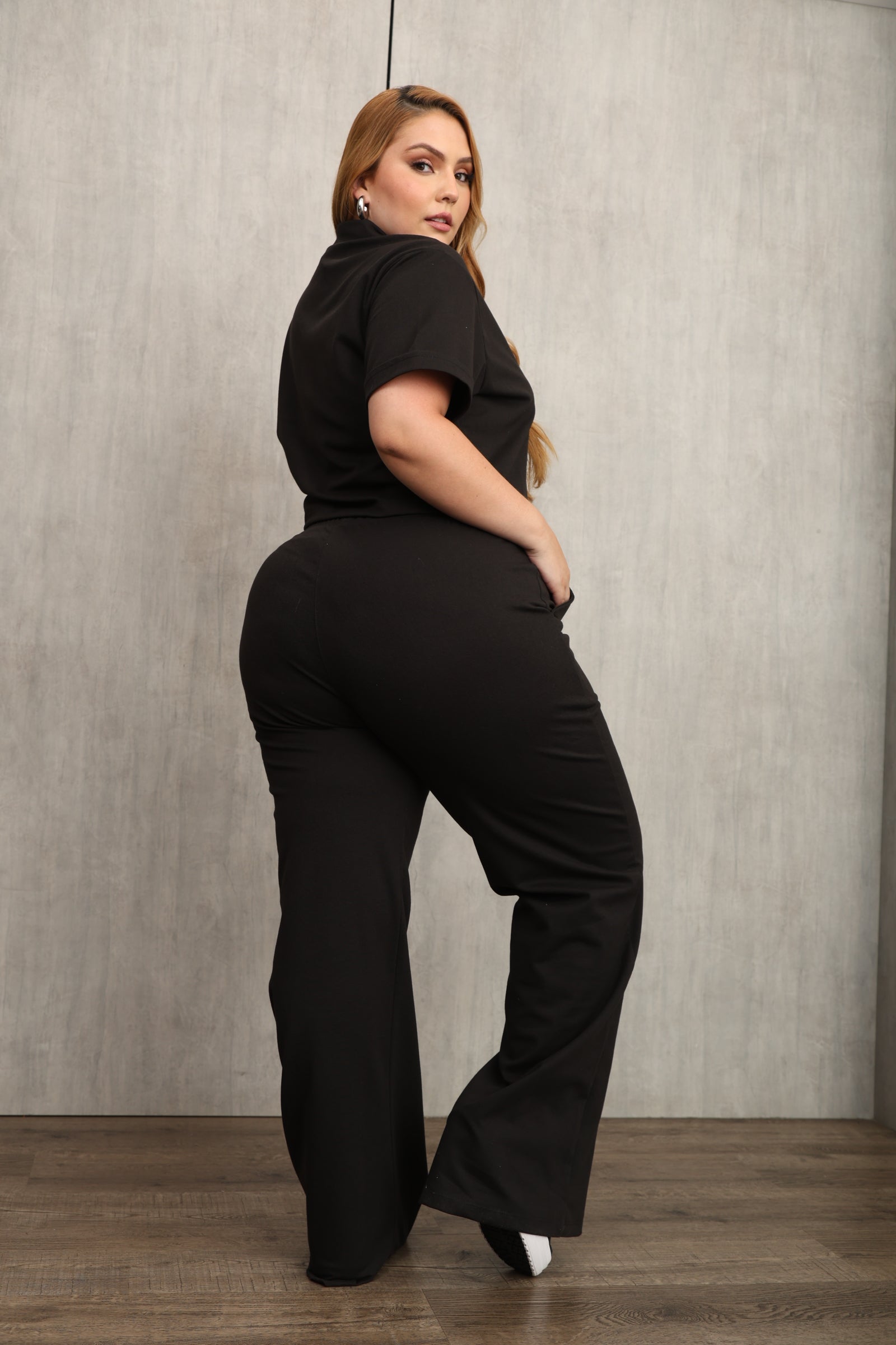 CONJUNTO DAMA – COLOR NEGRO – MODA COLOMBIANA – REF: 9827 PL