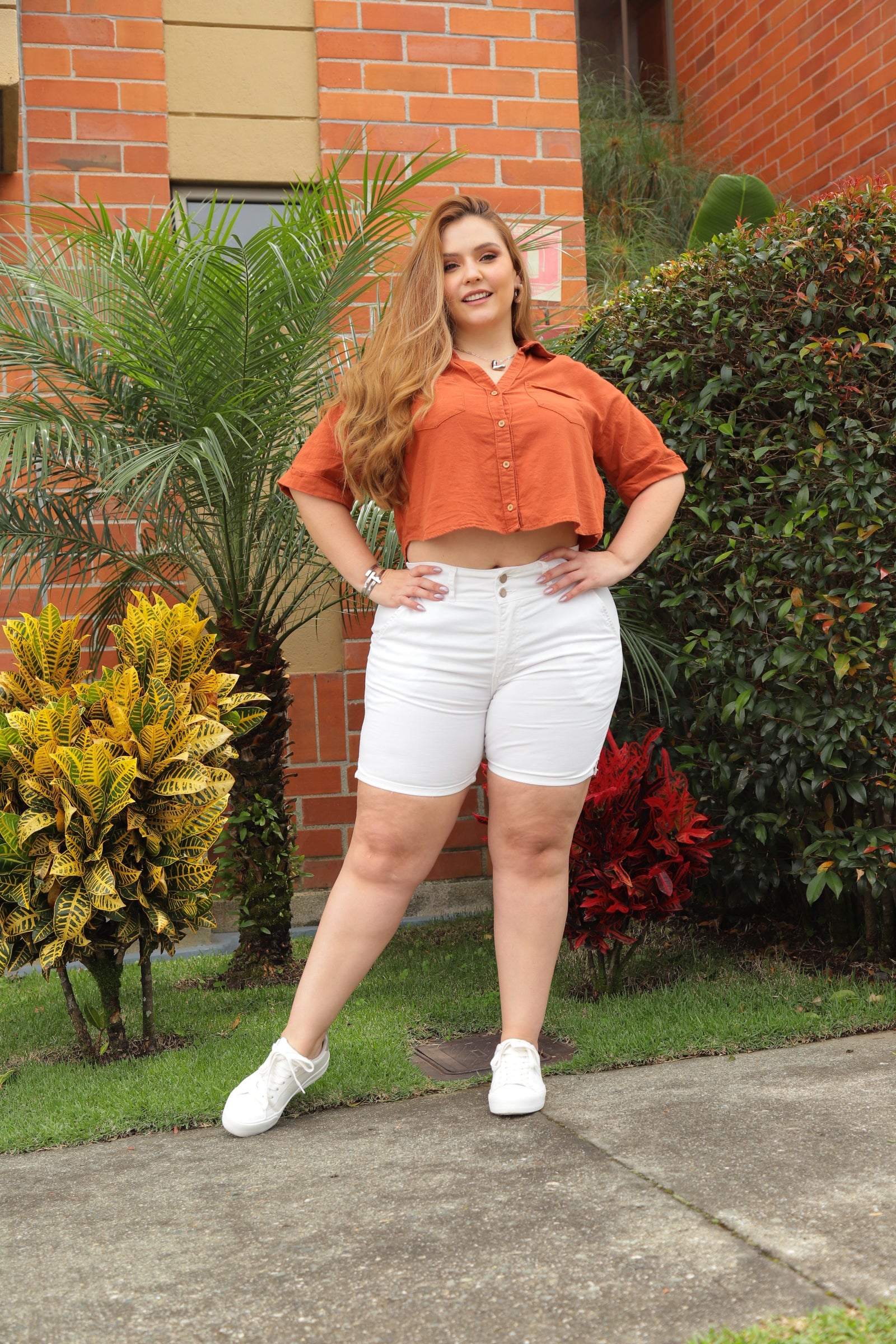 BERMUDA COLOR IVORY, MODA COLOMBIANA – REF 718 PL