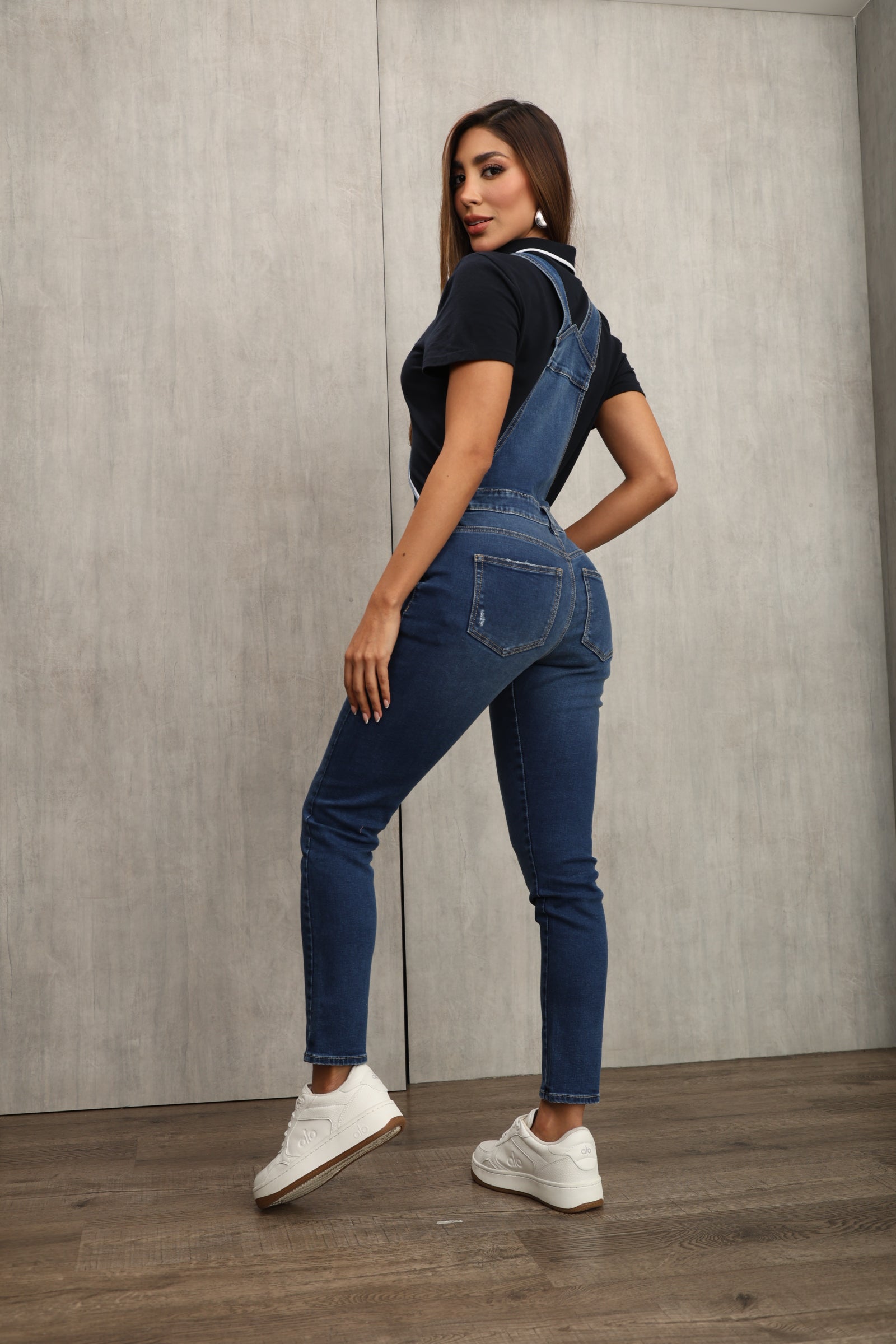 OVEROL DAMA – SKINNY DARK – MODA COLOMBIANA – REF: 752