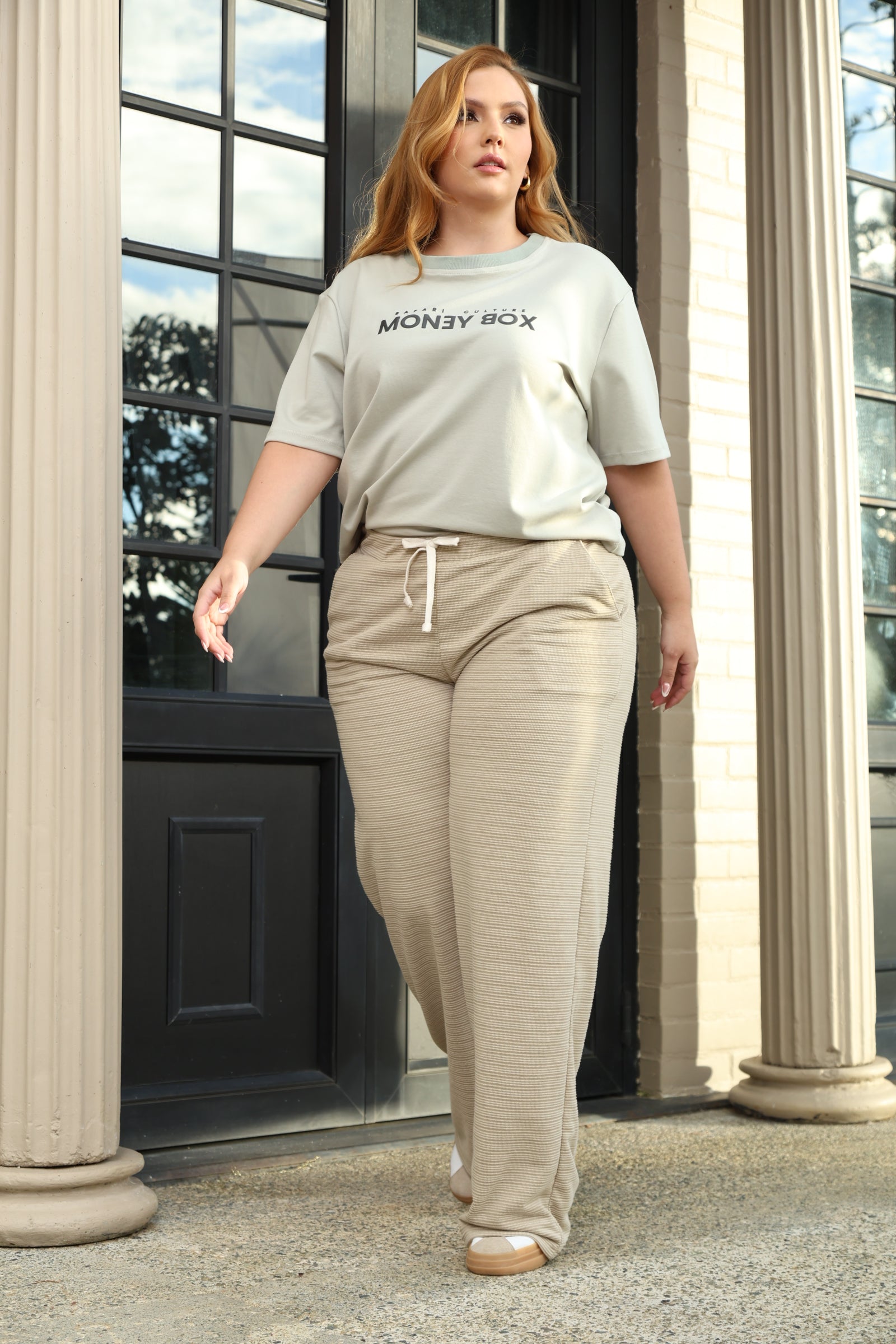 CONJUNTO DEPORTIVO DAMA COLOR VERDE – PALAZZO – MODA COLOMBIANA – REF: 784 PL