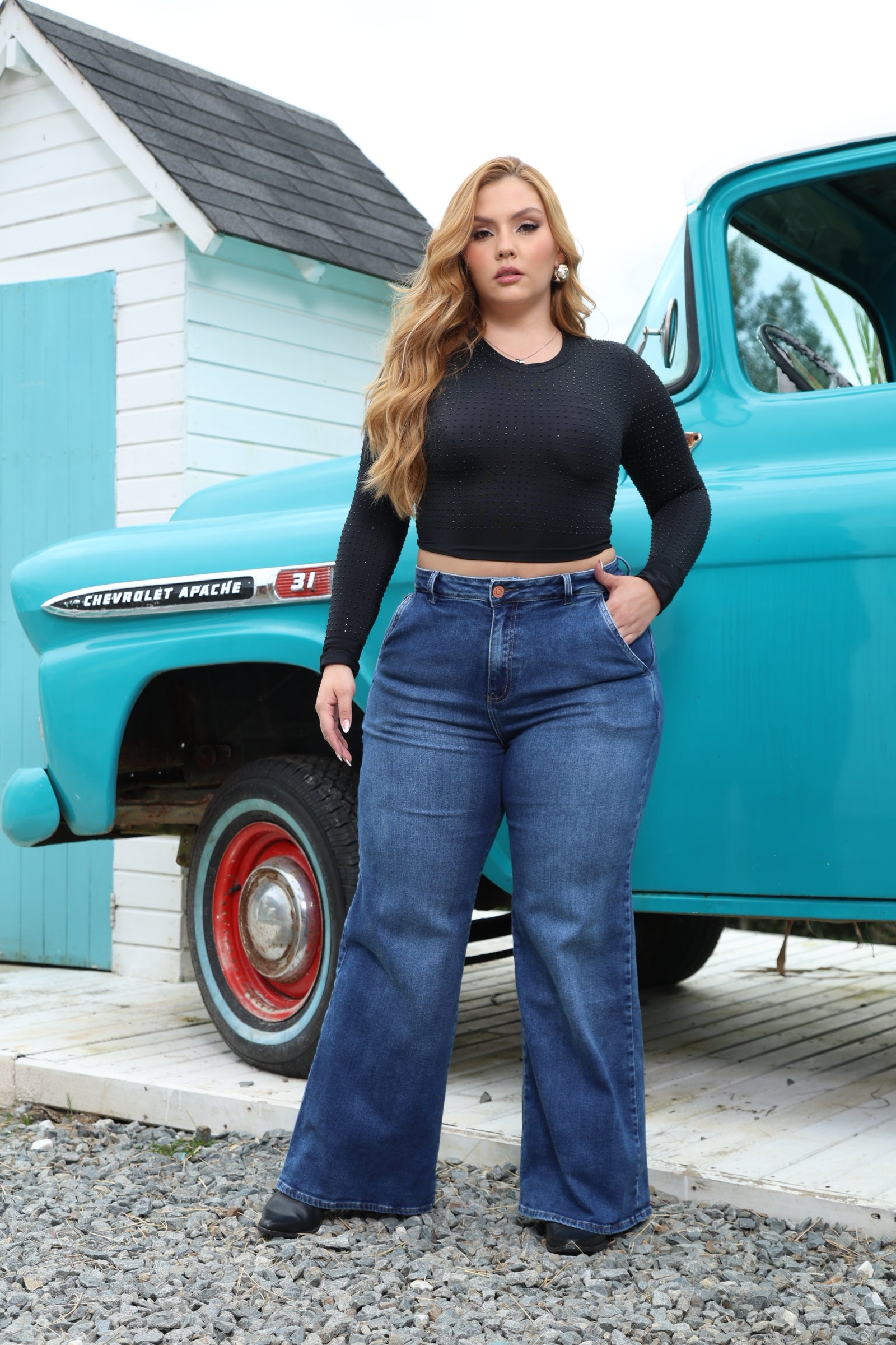 JEAN DAMA – PALAZZO CLASSIC – TIRO ALTO – MODA COLOMBIANA – REF: 787 pl