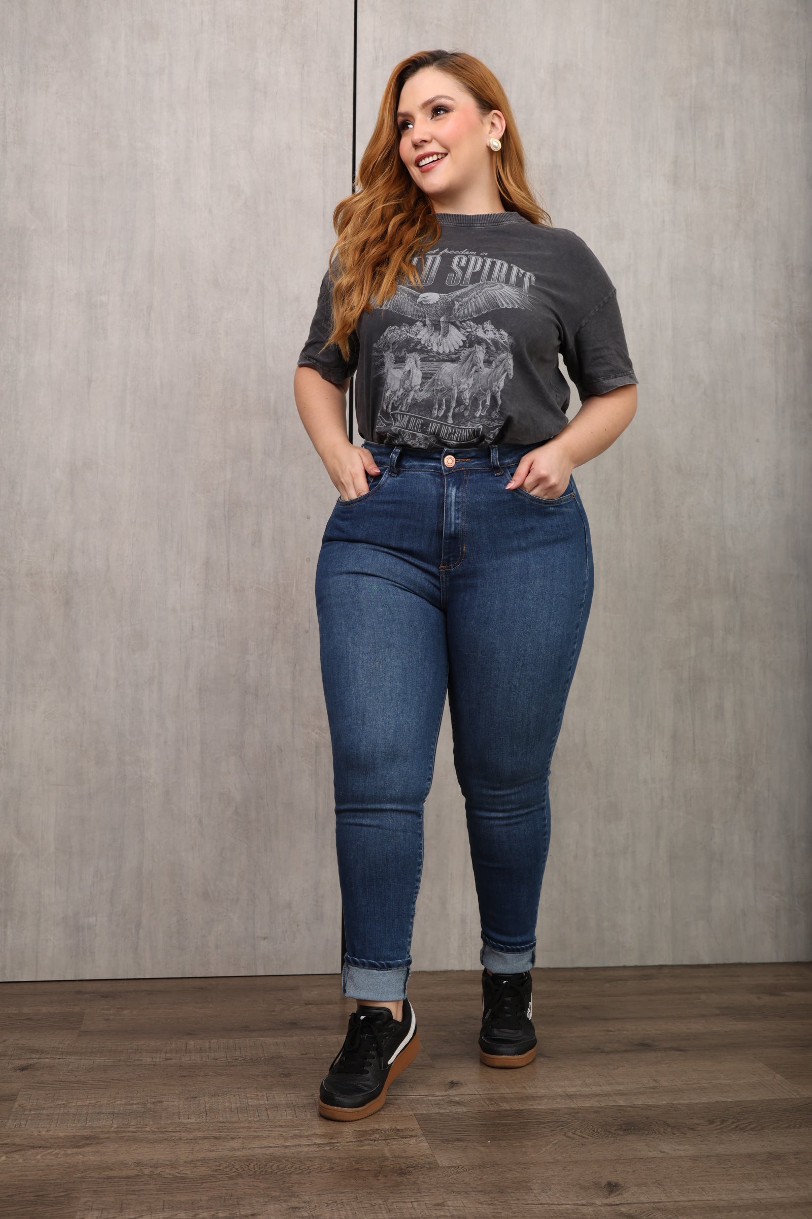 JEAN DAMA – SKINNY – TIRO ALTO – MODA COLOMBIANA – REF: 801 pl