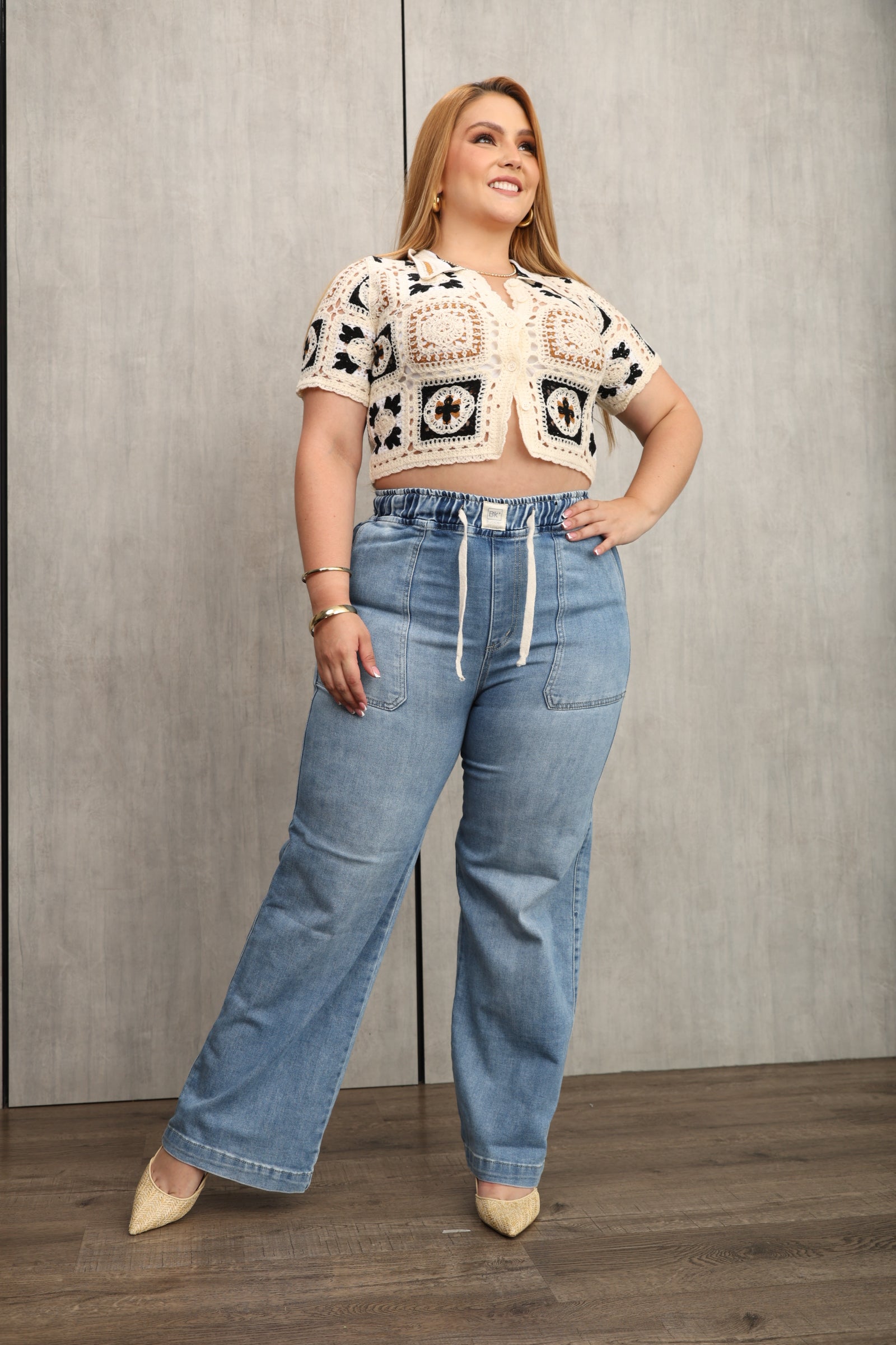 JEAN DAMA – PALAZZO SPORTY – TIRO ALTO – MODA COLOMBIANA – REF: 9824 PL