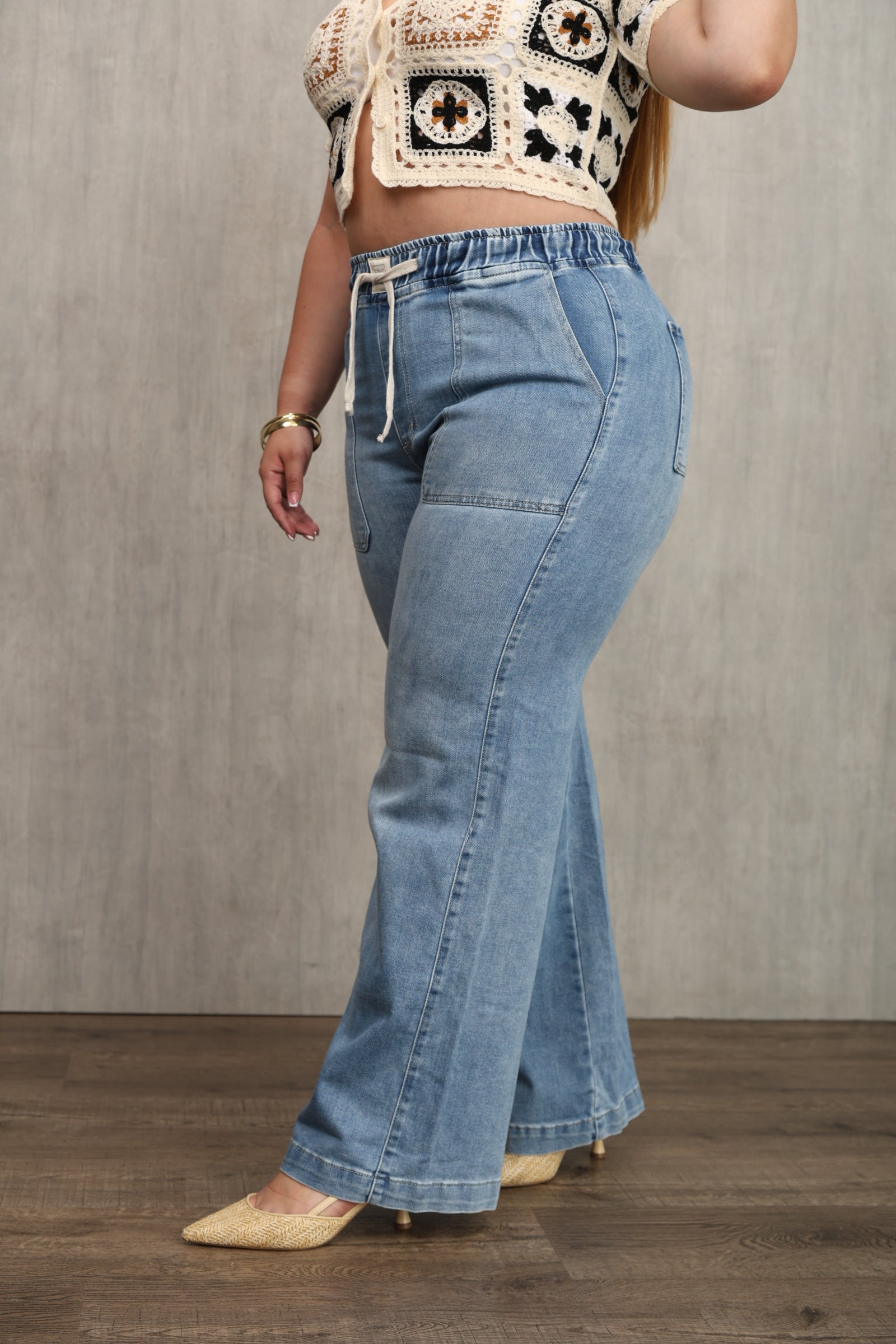JEAN DAMA – PALAZZO SPORTY – TIRO ALTO – MODA COLOMBIANA – REF: 9824 PL