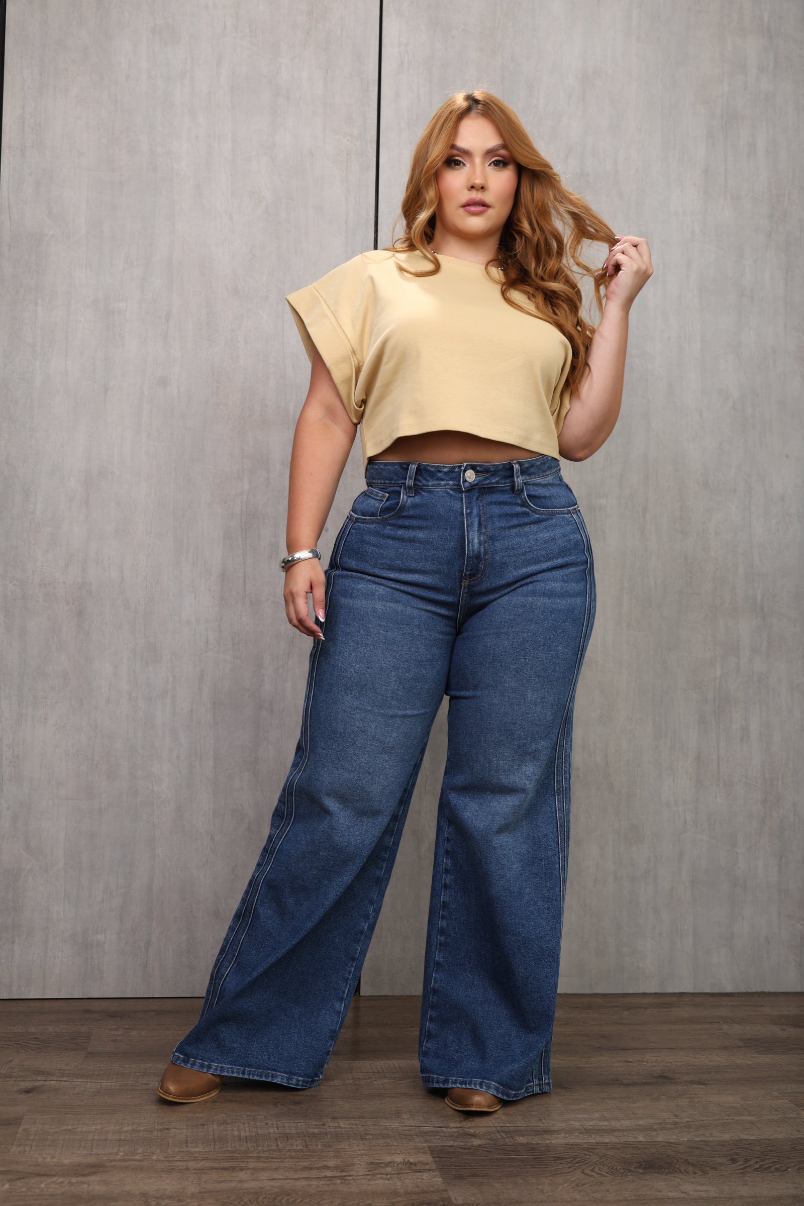 JEAN DAMA – PALAZZO TIRO ALTO – MODA COLOMBIANA – REF: 9840 PL