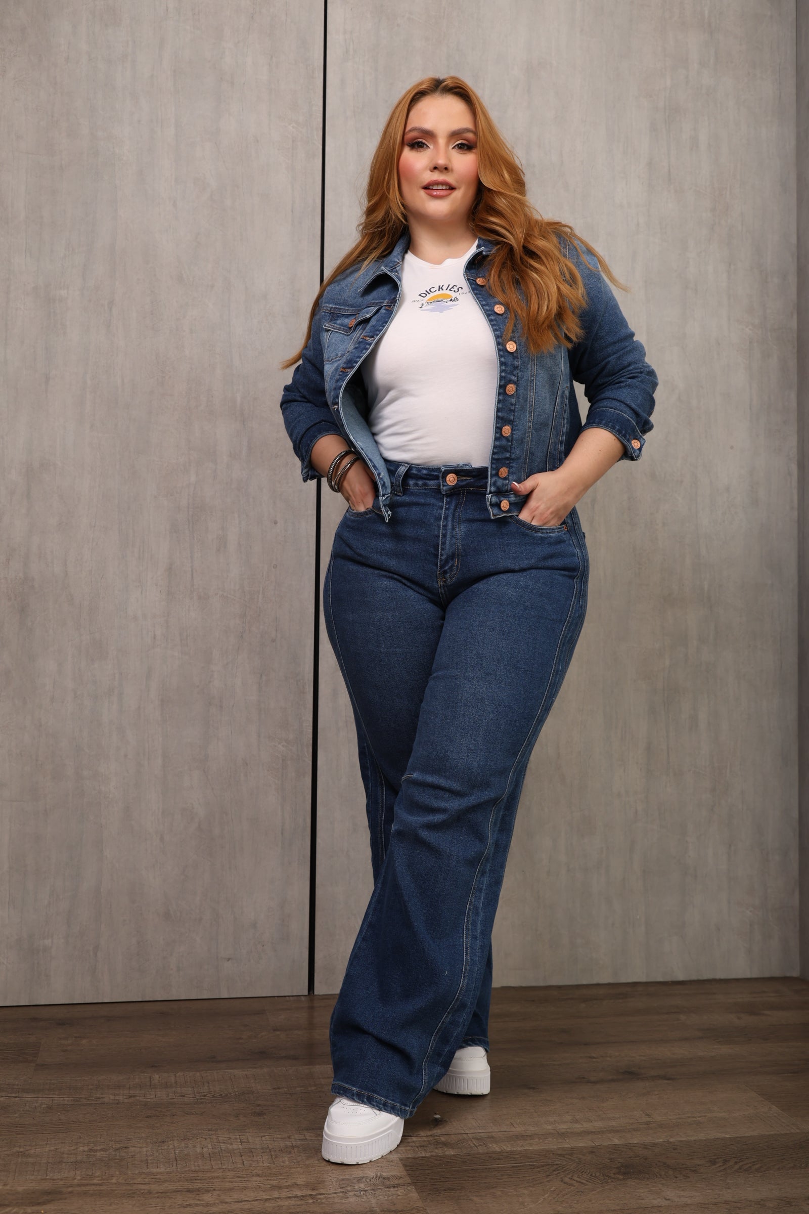 JEAN DAMA – WIDE LEG – TIRO ALTO – MODA COLOMBIANA – REF: 9854 pl